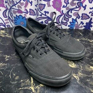 Black lace up Vans